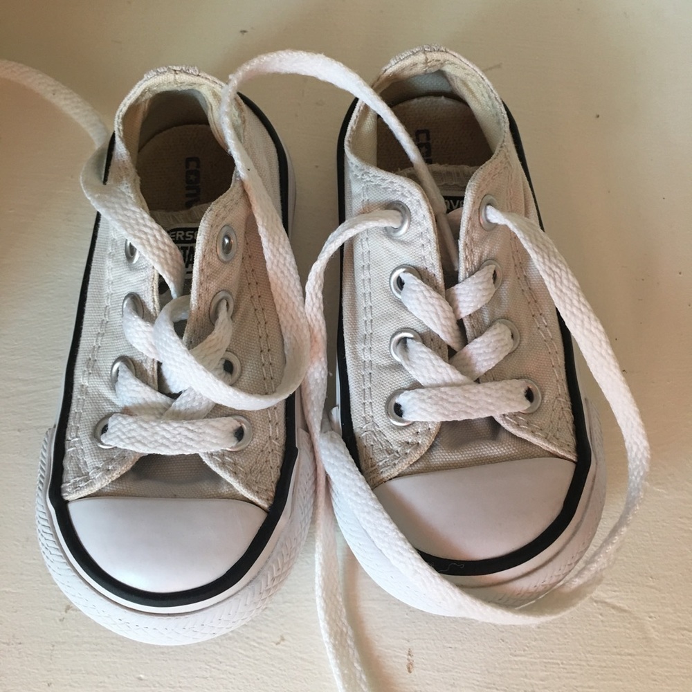 Toddler natural canvas Converse 5